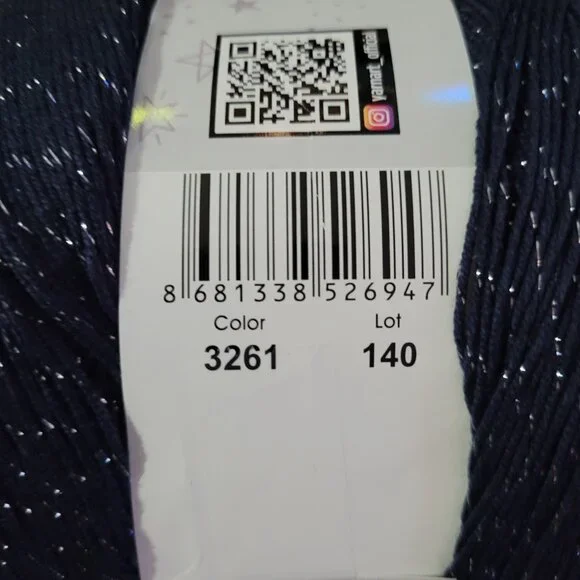 YarnArt Flowers Moonlight Glitter Cotton Yarn (2 Cakes) - Picture 4 of 5